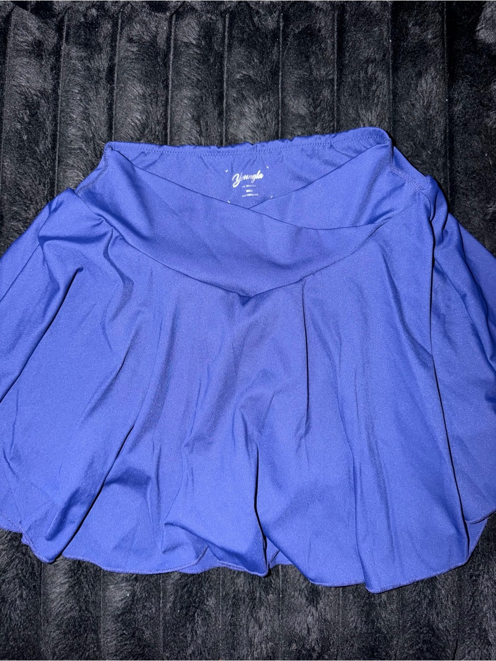 YoungLA Royal Blue Mini Skater Skort